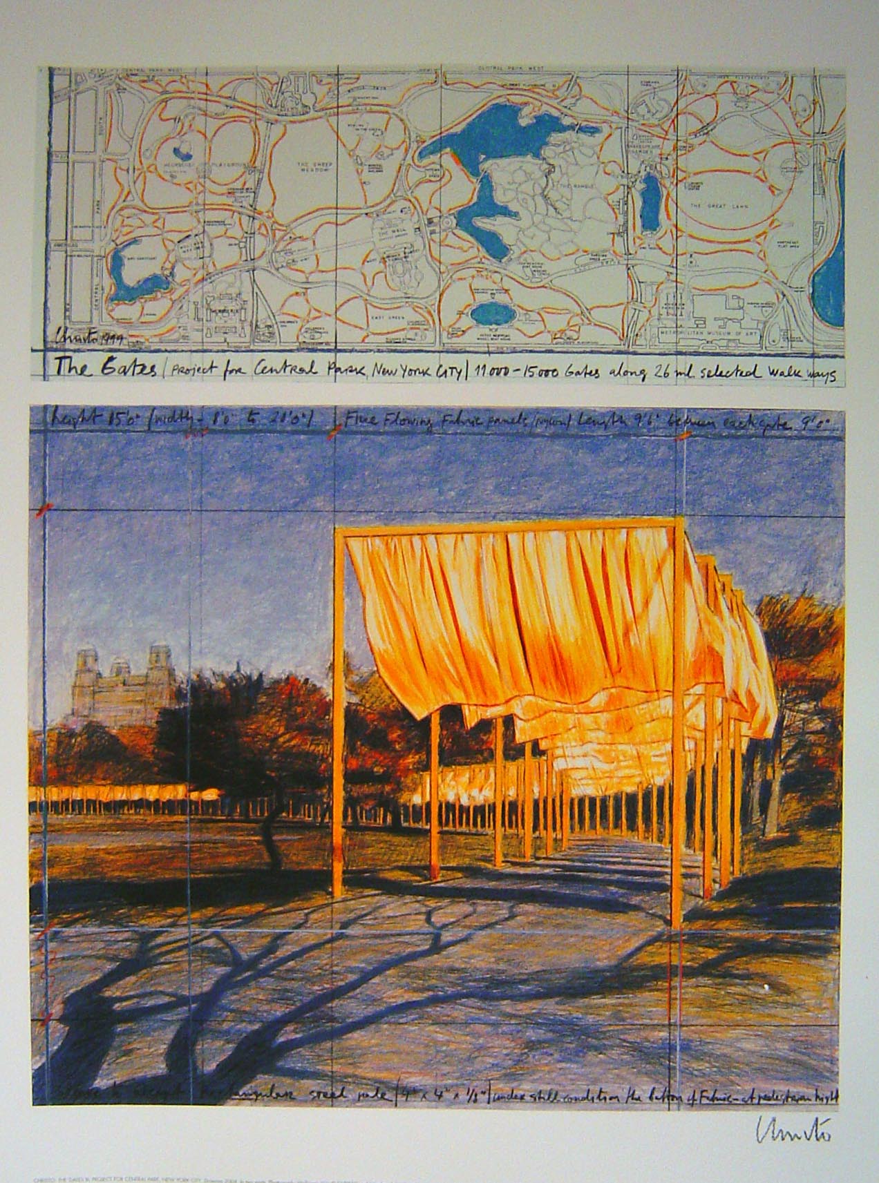 Christo Poster The Gates III Penrick Collections