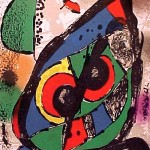 Miro Lithograph IV, Number I